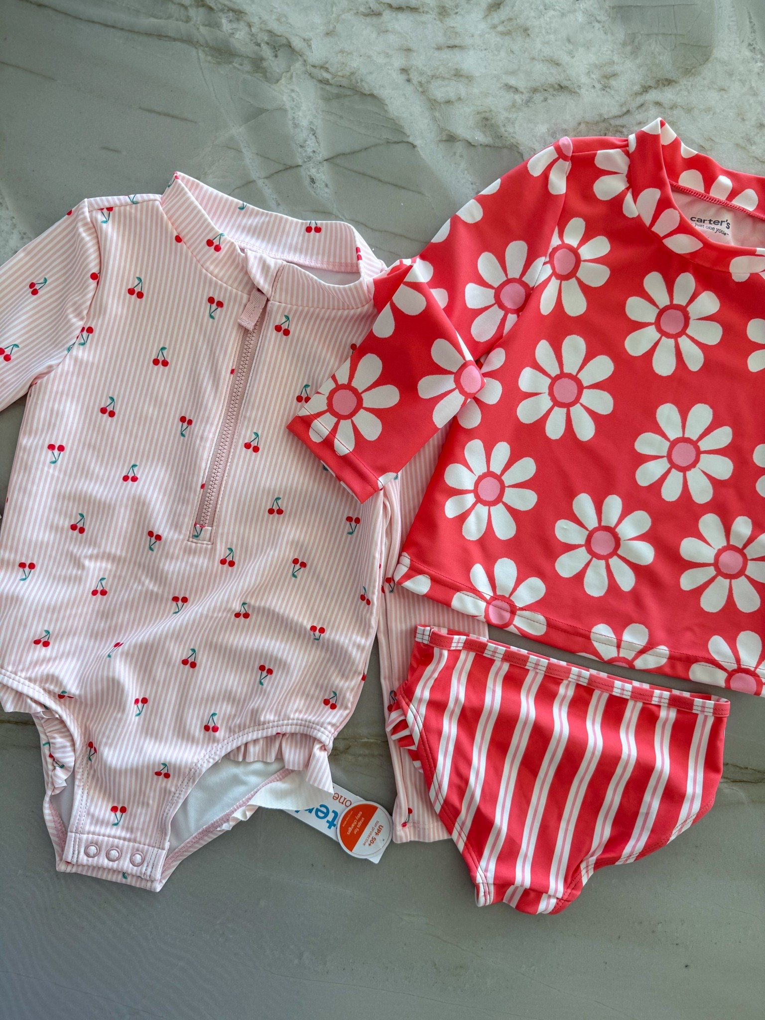 Collins’ new swimsuits for swim lessons! Under $20 🫶🏻 love the longer sleeves for the summer to protect her skin ☀️ 

#LTKFindsUnder50 #LTKTravel #LTKKids