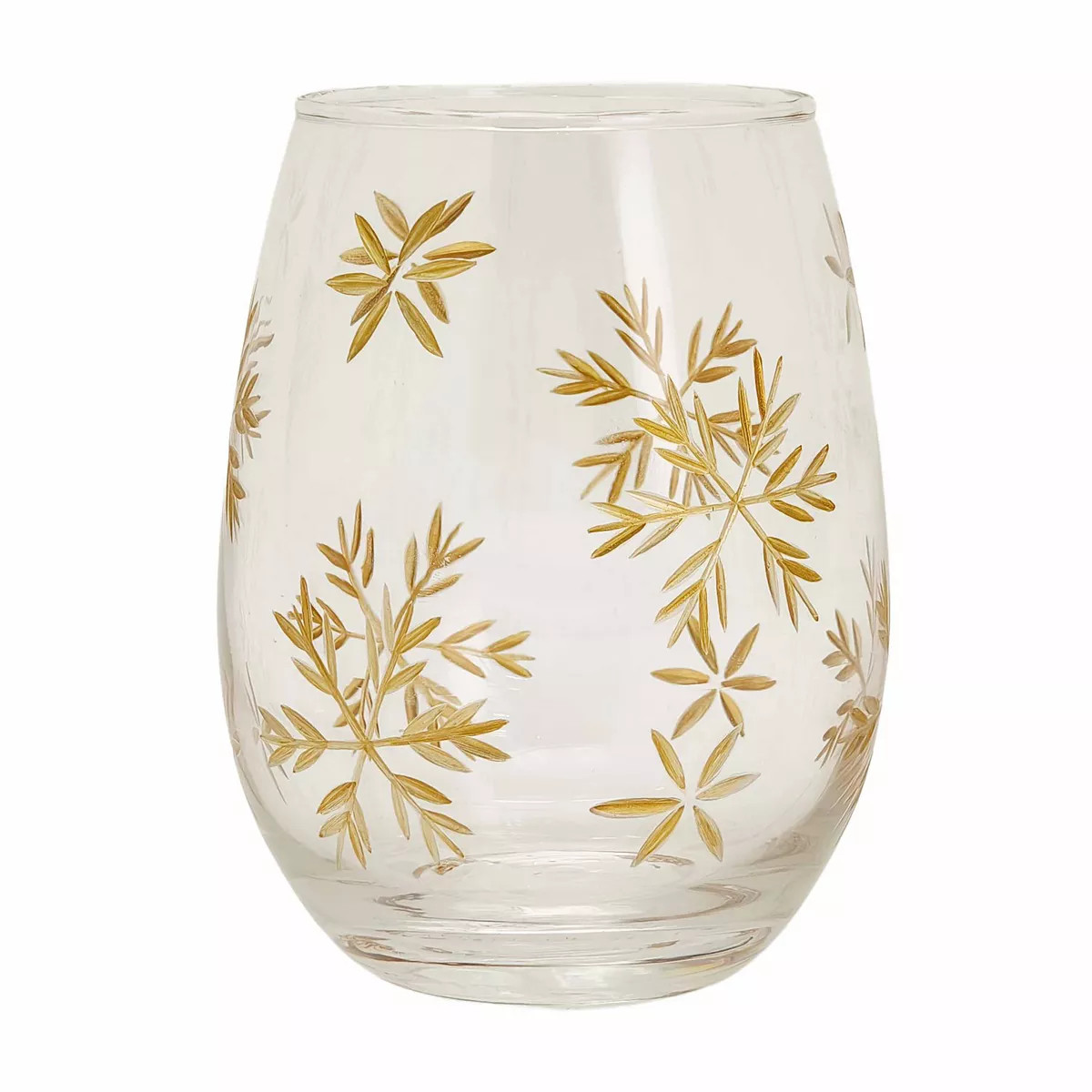 St. Nicholas Square® Crystal Cut Snowflake Stemless Wine Glass | Kohl's