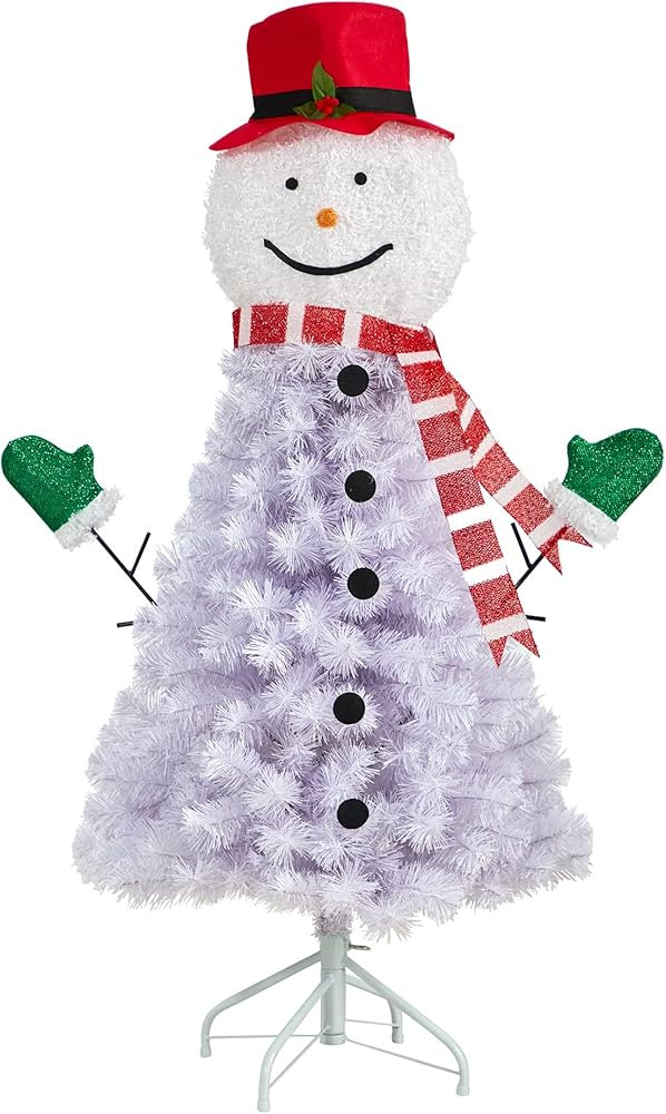 Nearly Natural 4ft. Snowman Artificial Christmas Tree with 234 Bendable Branches | Amazon (US)