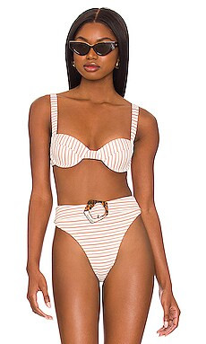 Tularosa Tasya Top in Bronze Stripe from Revolve.com | Revolve Clothing (Global)