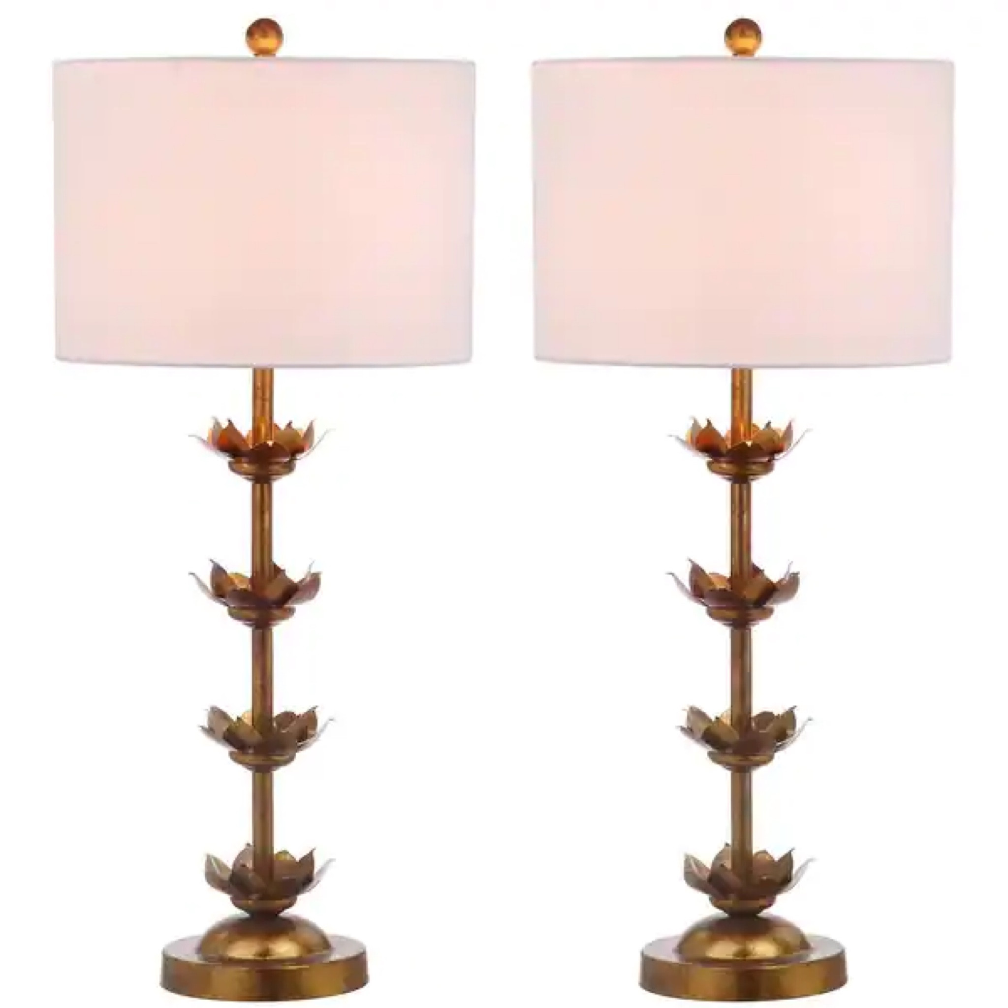 Vintage style antique gold leaf set of 2 table lamps. Sooo cute

#LTKhome #LTKsalealert