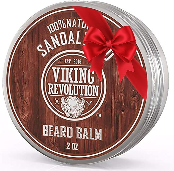 Viking Revolution Sandalwood Beard Balm - Beard Butter with Argan Oil, Beard Softener for Men wit... | Amazon (US)