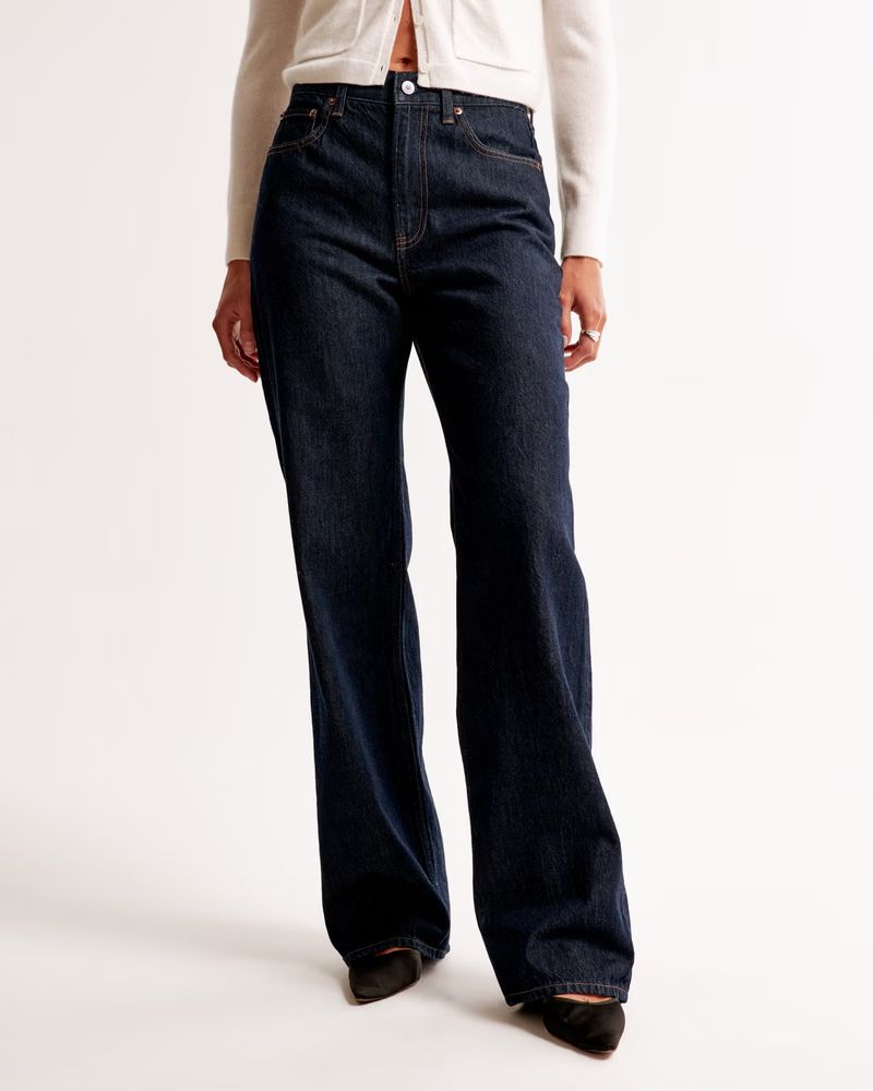 Women's High Rise Loose Jean | Jeans Women | Jeans Work Outfit | Abercrombie & Fitch (US)