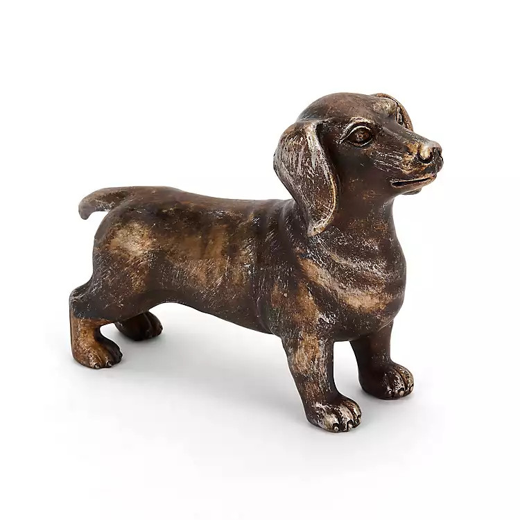 Antique Gold Dachshund Figurine | Kirklands Home | Kirklands