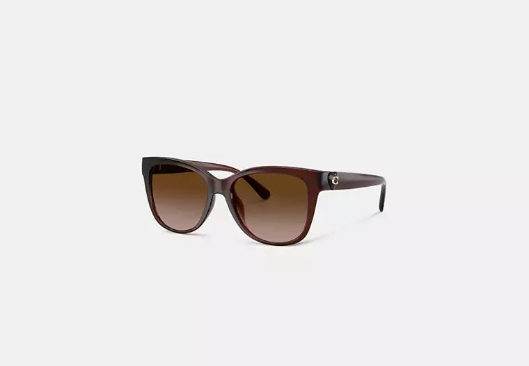 Signature Heart Oversized Square Sunglasses | Coach Outlet US