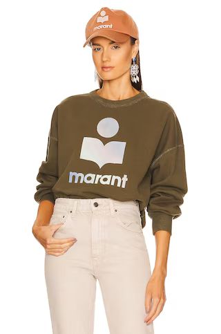 Isabel Marant Etoile Mindy Sweatshirt in Khaki from Revolve.com | Revolve Clothing (Global)