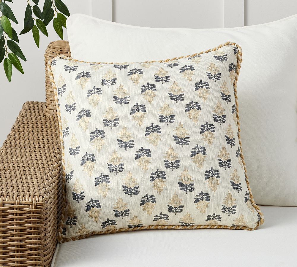 Bhotah Printed Outdoor Pillow | Pottery Barn (US)