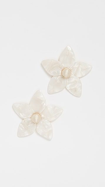 Large Acrylic Flower Stud Earrings | Shopbop