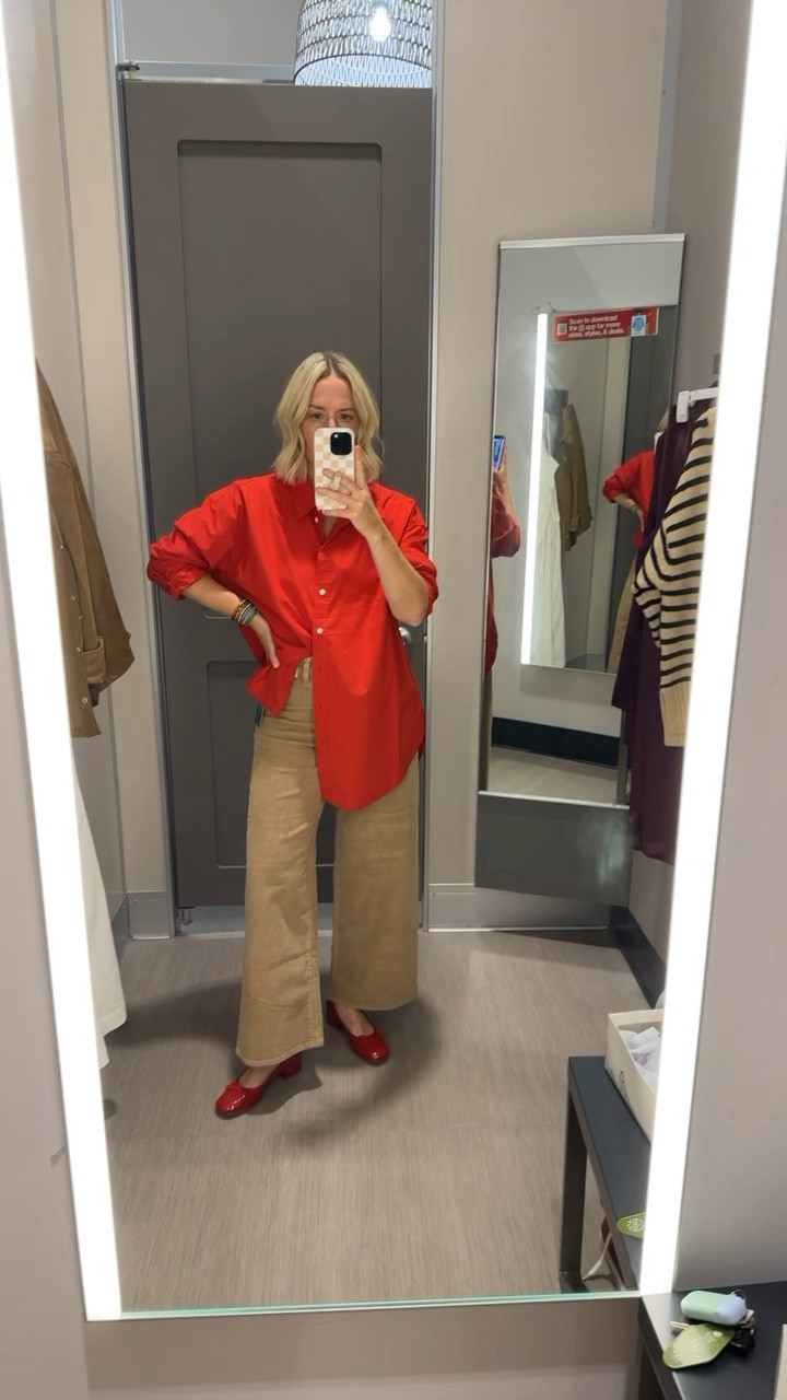 Target Try-On 🍂
Red Shirt - L (needed M)
Sailor Pants - 6 (also wanted to try a 4)
Cable Knit Sweater - M
Blue Cardigan - M
Yellow Sweater - M
Skirt - S (wanted a M)
Striped Sweater - S
Blazer - M


#LTKSaleAlert #LTKSeasonal #LTKFindsUnder50