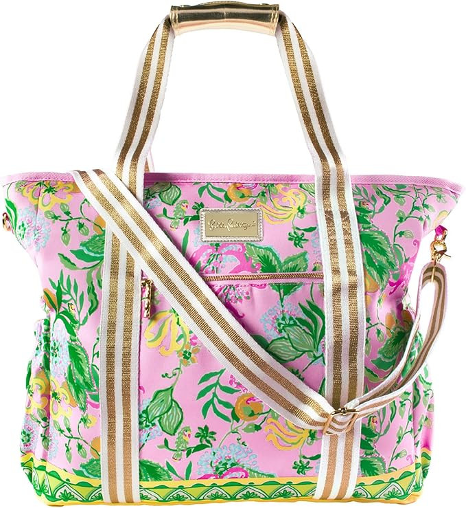 Lilly Pulitzer Beach and Picnic Cooler, Insulated Bag with Adjustable Shoulder Strap and Zipper, ... | Amazon (US)