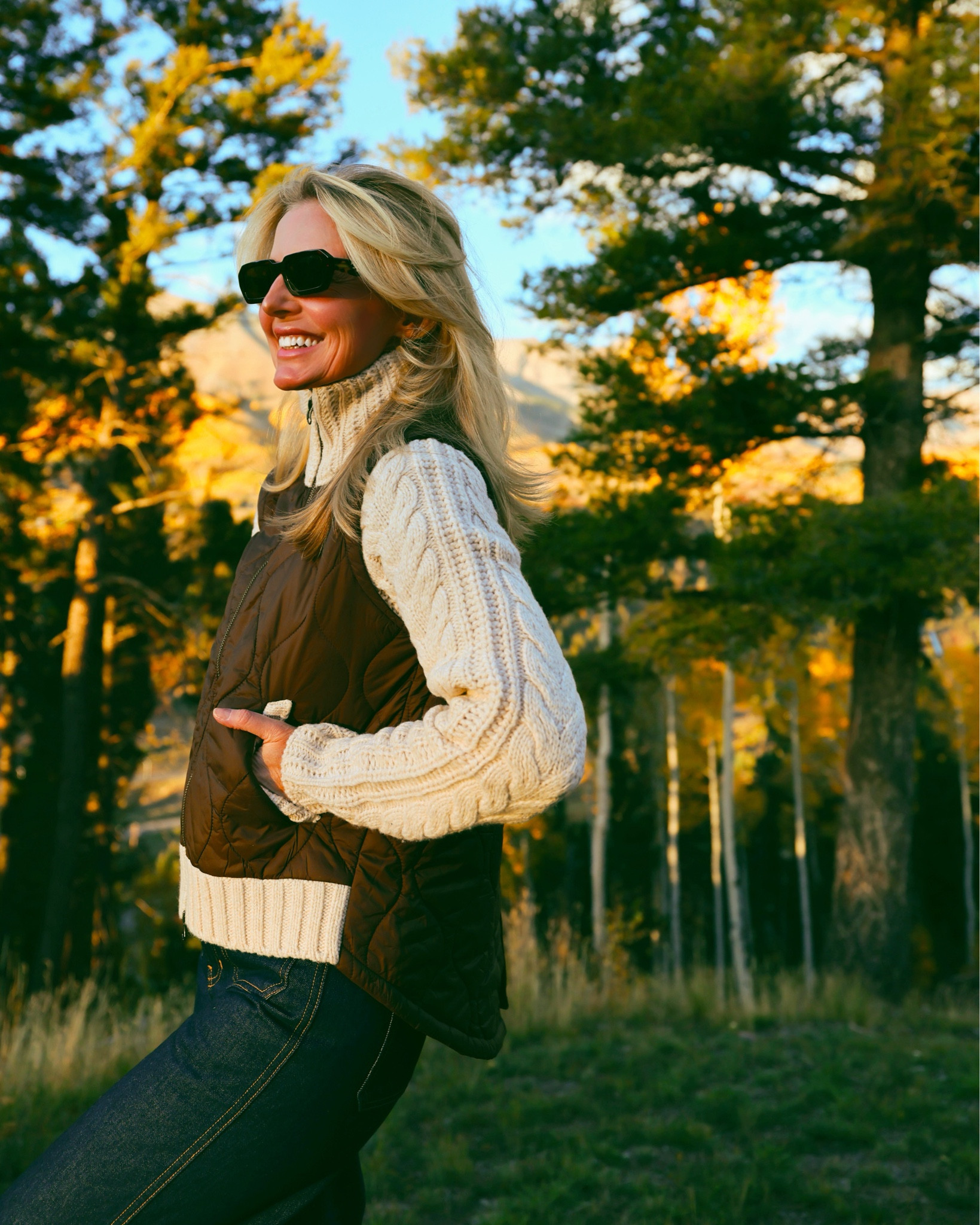 If you’re looking for outerwear that’s versatile, flattering, and a little unexpected… the Veronica Beard “Patra” Jacket checks all the boxes. 

This mixed-media style combines a quilted-front bodice with cable-knit sleeves, delivering the perfect balance of texture, structure, and warmth. Add in the rib-knit trim, stand collar, and two-way zip closure, and you’ve got an elevated layer that’s as functional as it is fashionable. 

✨ Key Details: 

• Quilted bodice for warmth and shape 
• Cable-knit sleeves for soft contrast and comfort 
• Two-way front zip for adjustable styling 

This is the kind of jacket that works effortlessly with denim and booties, but would look just as cute with leggings and sneakers for a more relaxed vibe. 

~Erin xo 

#LTKSeasonal #LTKStyleTip