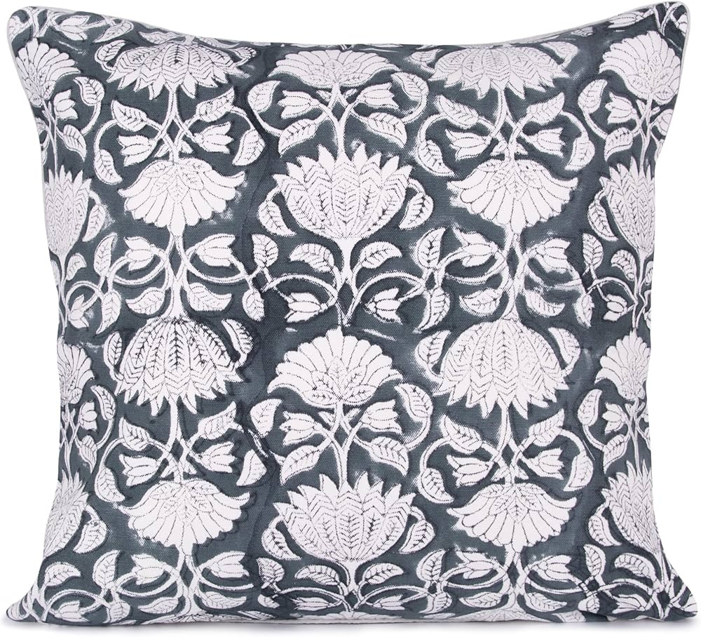 Floral Pillow Covers, 18x18 Pillow Cover, Couch Pillows for Living Room, Decorative Farmhouse Acc... | Amazon (US)