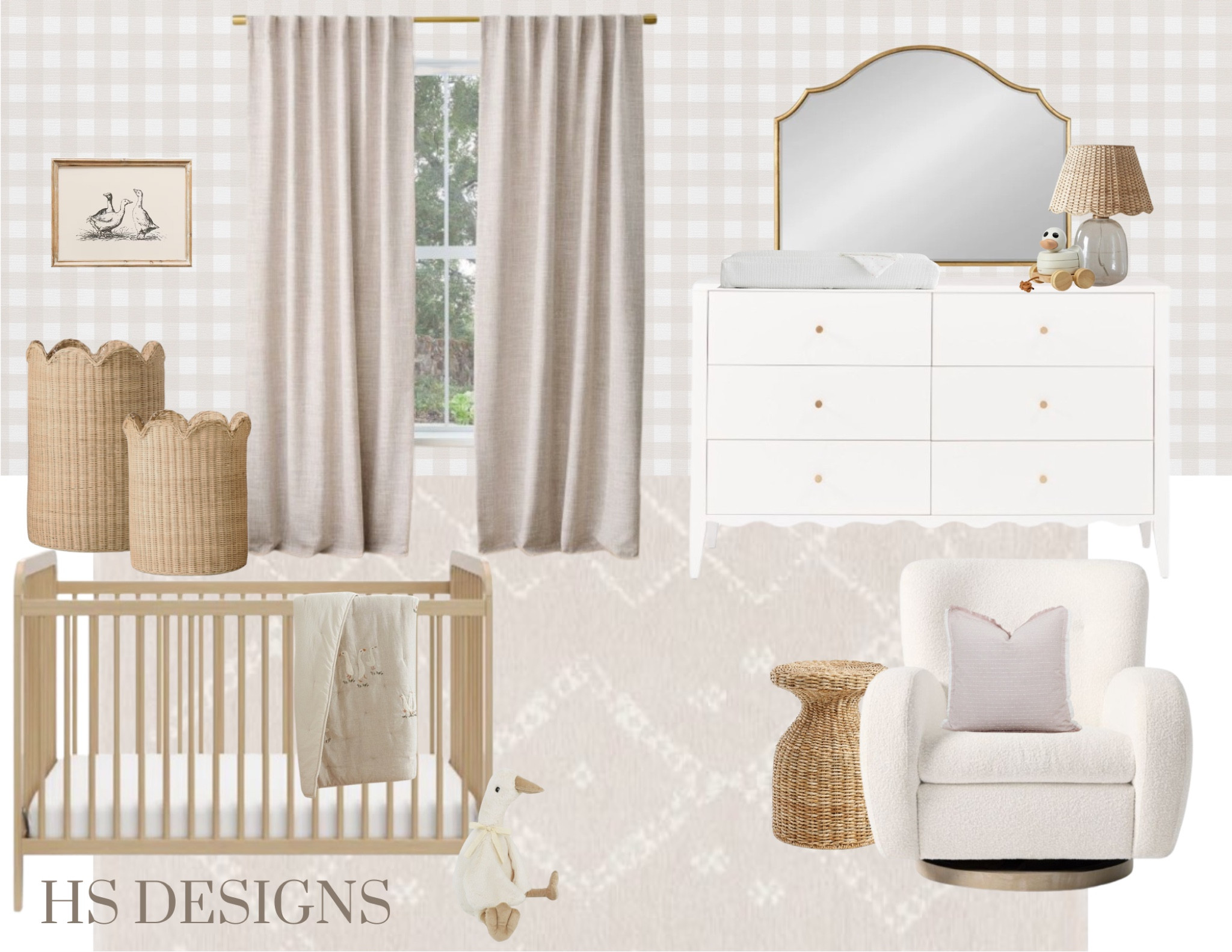 Duckling nursery, simple, neutral, blush nursery, girls nursery, nursery, gingham nursery 



#LTKkids #LTKhome #LTKstyletip