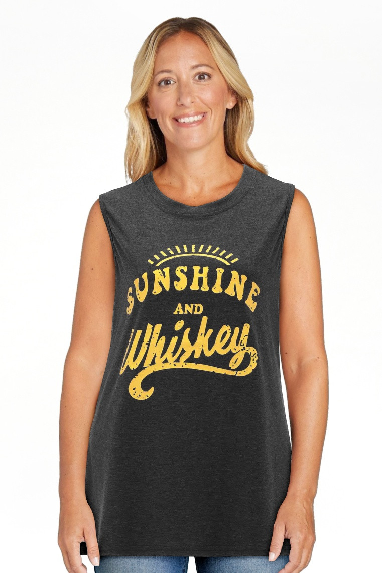 ZMHEGW Womens Tank Tops Casual Summer Graphic Sleeveless Graphic Tee Shirts Top | Walmart (US)
