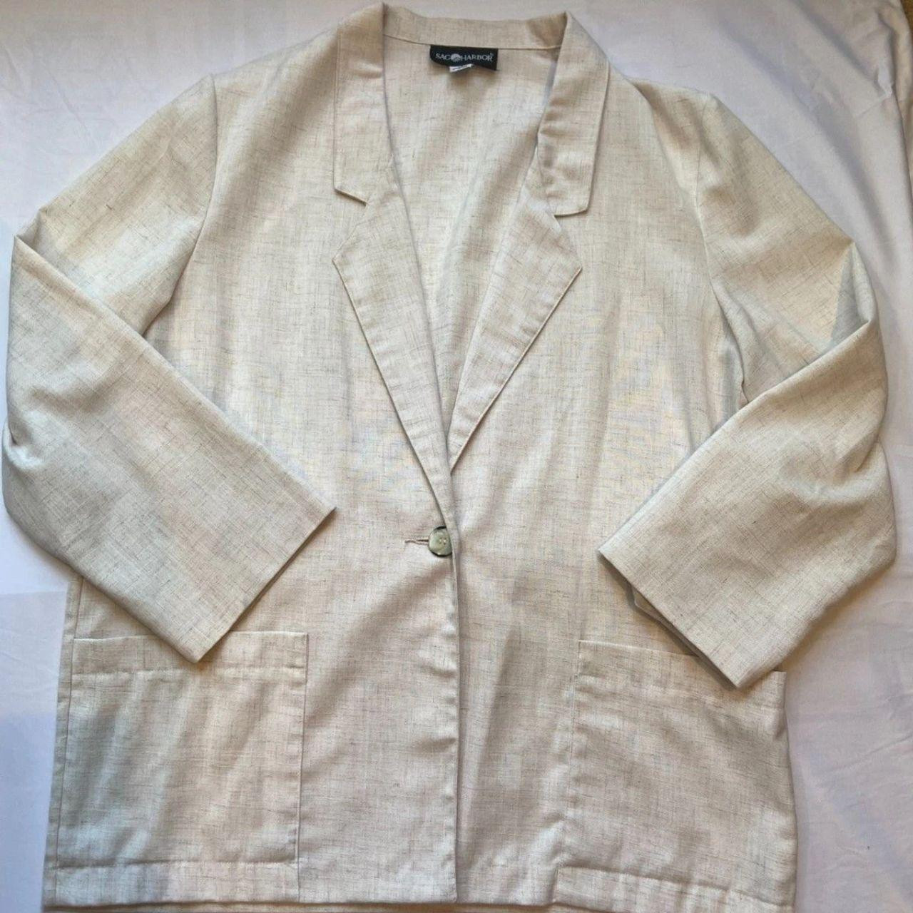 Vintage Size 14 Blazer #Linen Blend #OldMoney... | Depop | Depop US