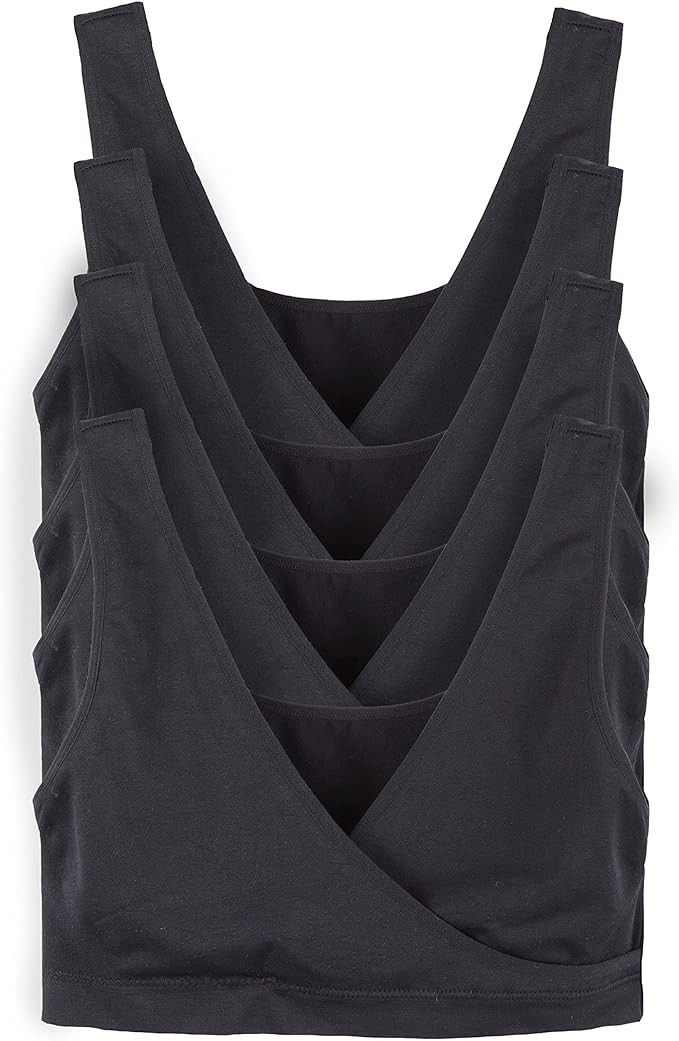 Caramel Cantina 4 Pack Nursing Maternity Women’s Sleep Comfort Bralette Bra | Amazon (US)