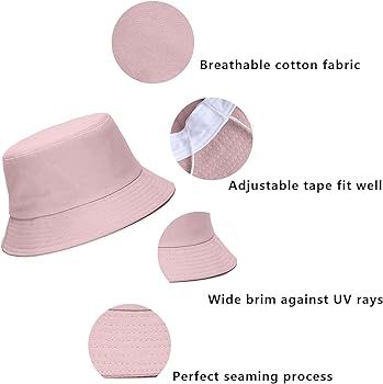 Kids Bucket Hat Unisex Toddller Sun Hat for Girls Boys Baby Sun Protection Solid Color Cotton Bea... | Amazon (US)