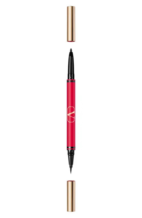 Valentino Twin Liner Gel & Liquid Eyeliner in 01 Black /Nero at Nordstrom | Nordstrom