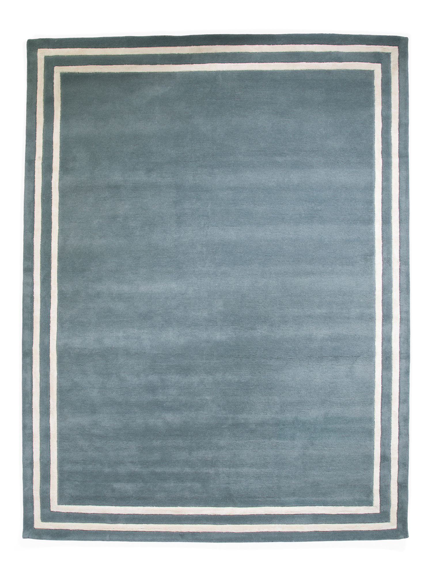8x10 Wool Blend Contrast Border Hand Tufted Area Rug | TJ Maxx