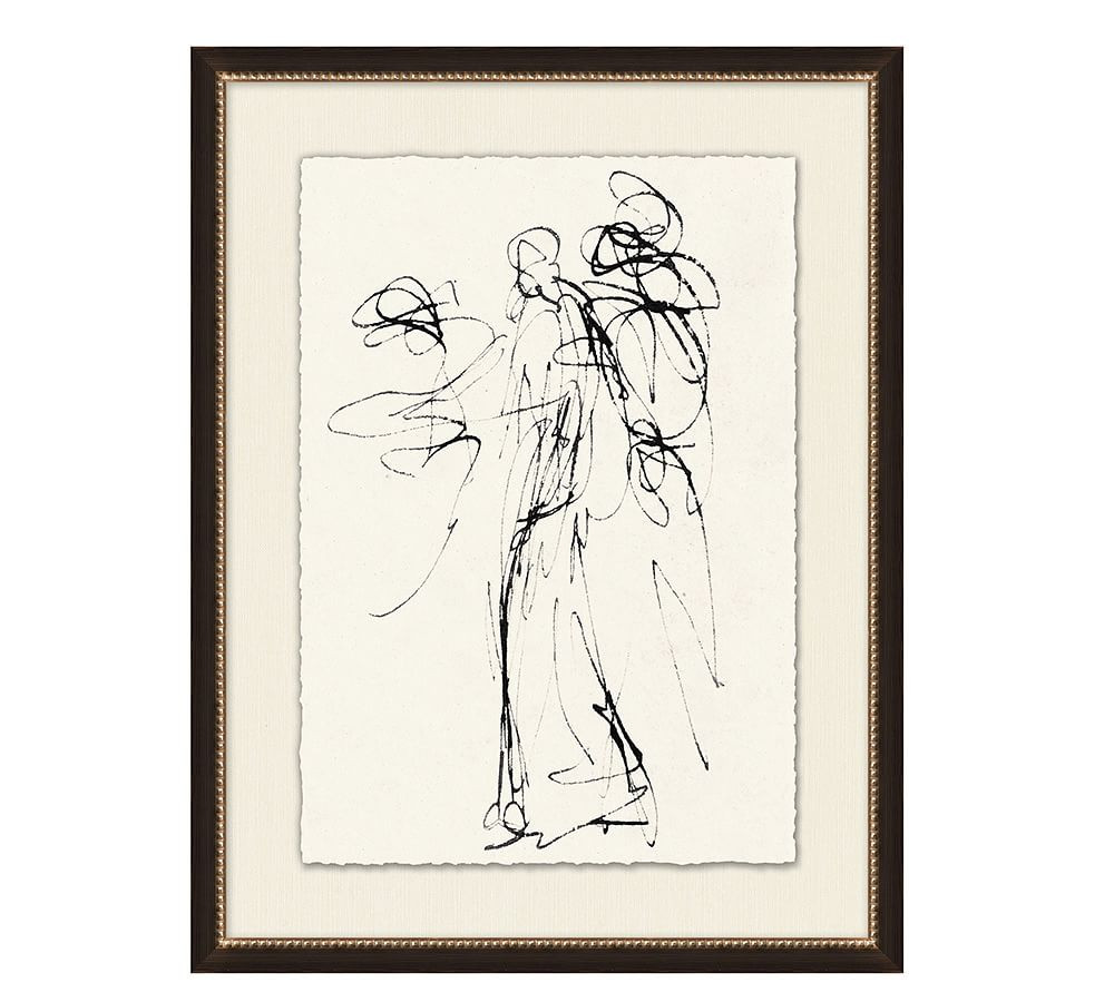Gestural Figural Sketch I Framed Print, 20 x 26" | Pottery Barn (US)