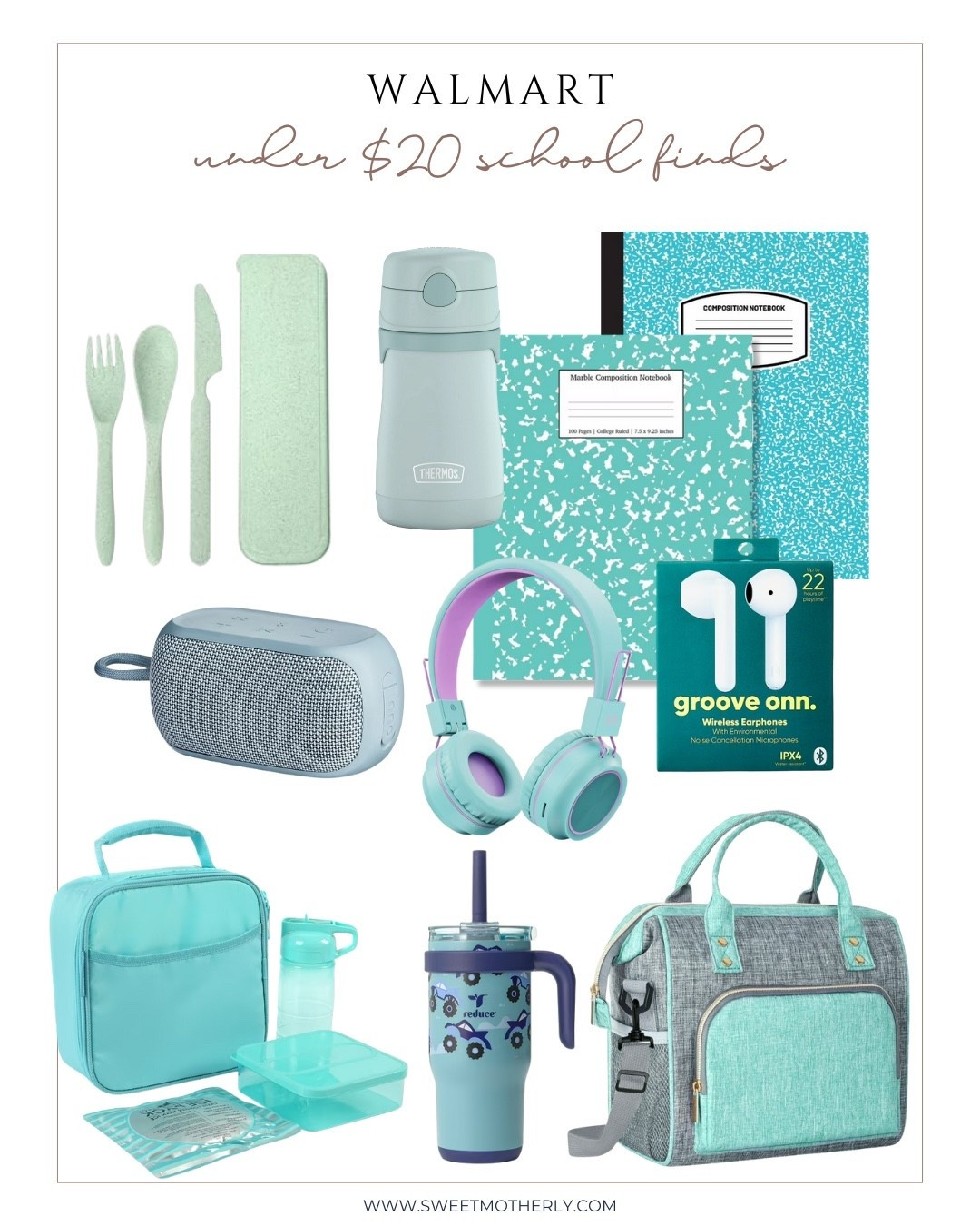 Affordable Walmart school supplies under $20 that are cute, functional, and perfect for students. Shop lunchboxes, reusable utensils, notebooks, water bottles, and more. Save this roundup for budget back to school shopping.

#LTKKids #LTKSeasonal #LTKFindsUnder50