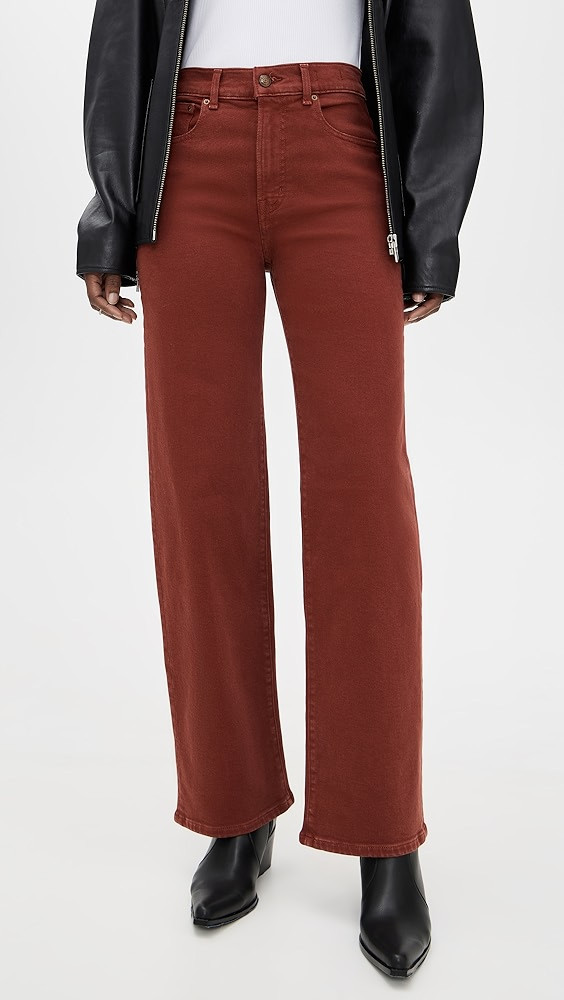 Perfect Vintage Wide Leg Jeans In Garment Dye | Shopbop