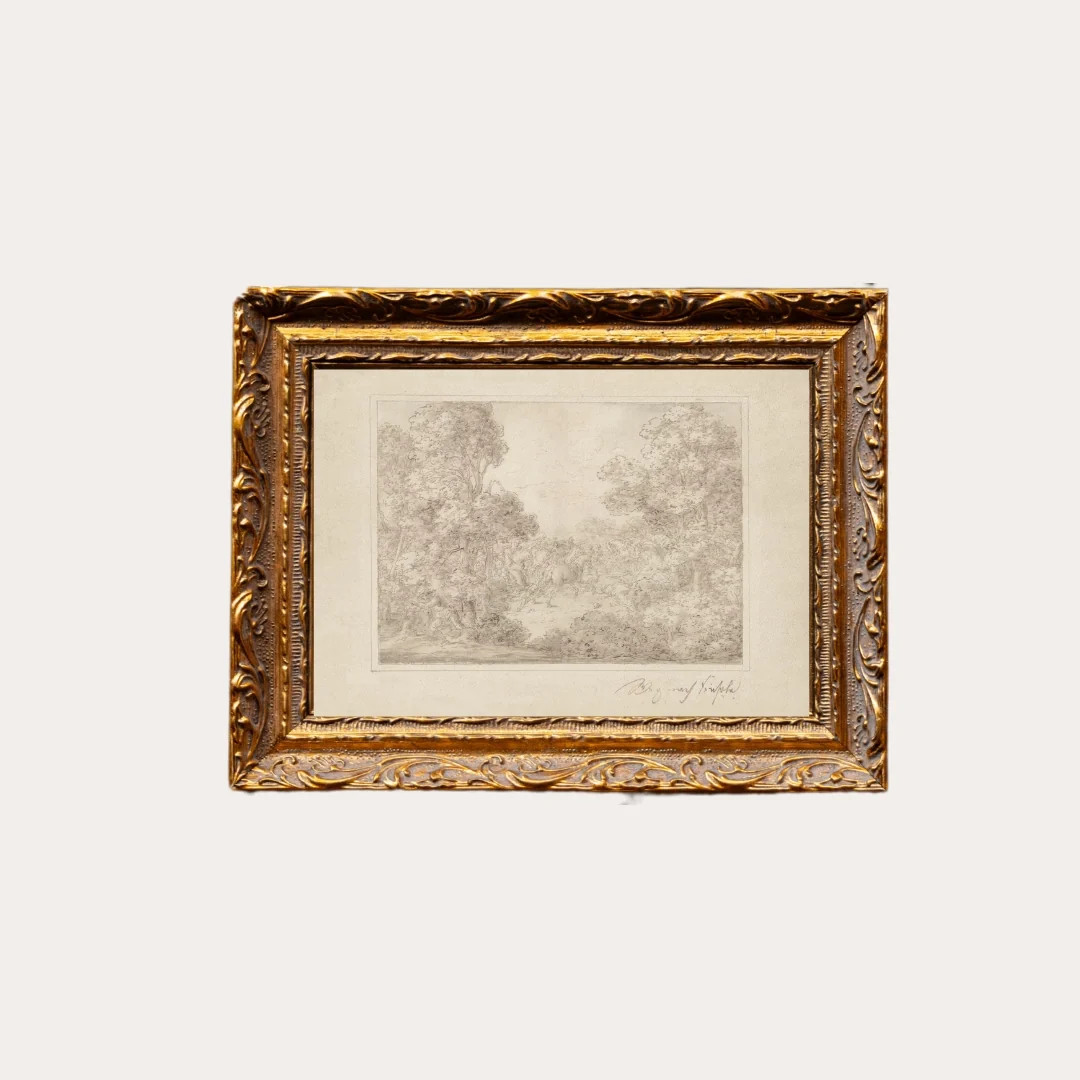 Monteverde Sketch Framed Art, 5x7 | Cottage and Key