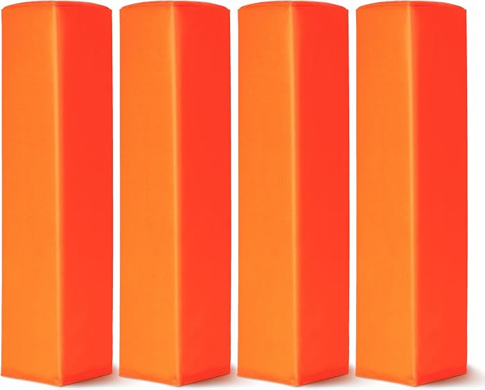 GoSports Football End Zone Pylons - Set of 4, Regulation 18 Inch x 4 Inch Sand Weighted Anchorles... | Amazon (US)