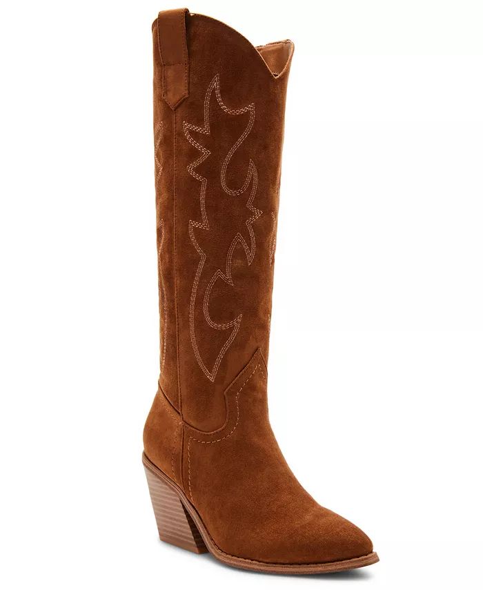 Madden Girl Arizona Knee High Cowboy Boots - Macy's | Macy's