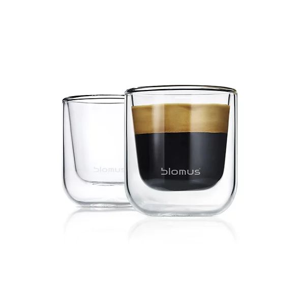 NERO Set of 2 Insulated Espresso Glasses | Lumens