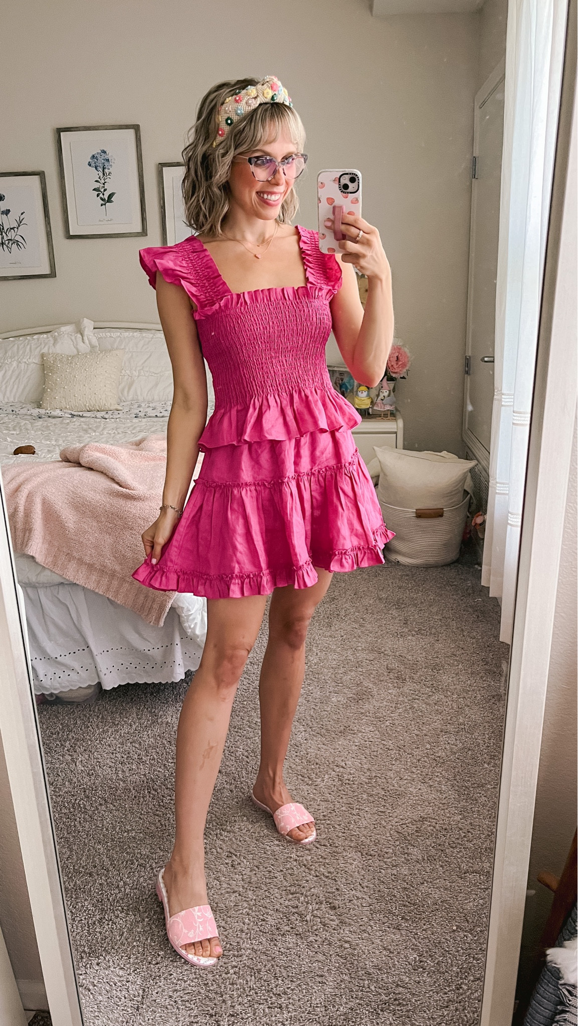 Pink ootd, pink dress, Barbie outfit

#LTKSeasonal #LTKshoecrush #LTKsalealert