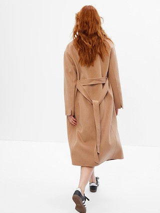 Recycled Double-Face Wool Wrap Coat | Gap (CA)