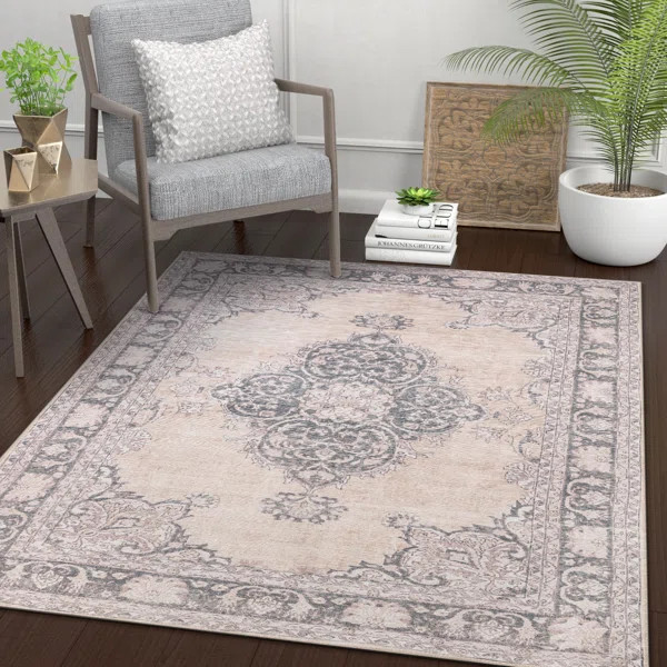Nile Tarifa Bohemian Medallion Rust Area Rug | Wayfair North America