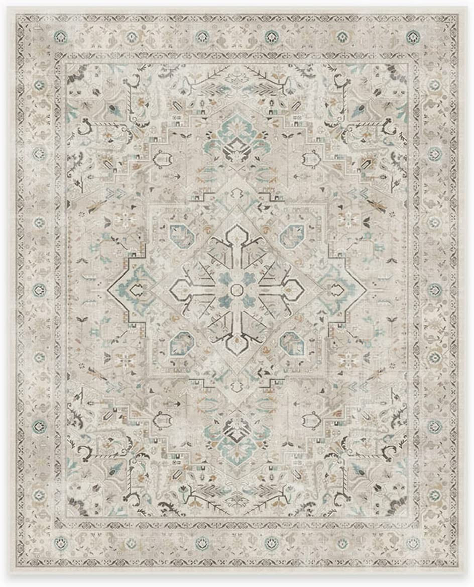 Ruggable Kamran Washable Rug - Perfect Vintage Area Rug for Living Room Bedroom Kitchen - Pet & C... | Amazon (US)