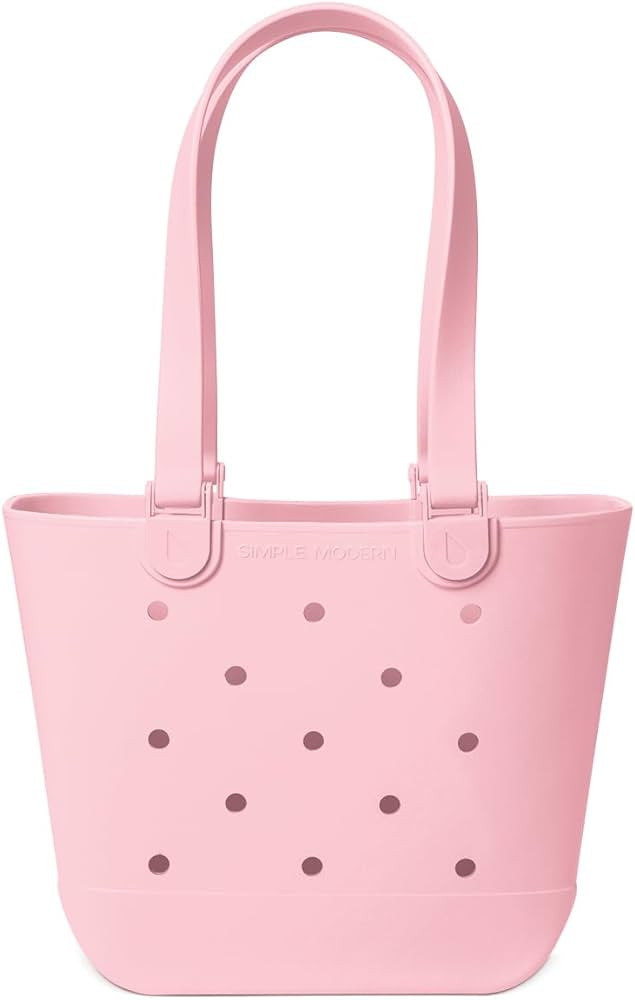 Simple Modern Beach Bag Rubber Tote | Waterproof Medium Tote Bag with Zipper Pocket for Beach, Po... | Amazon (US)