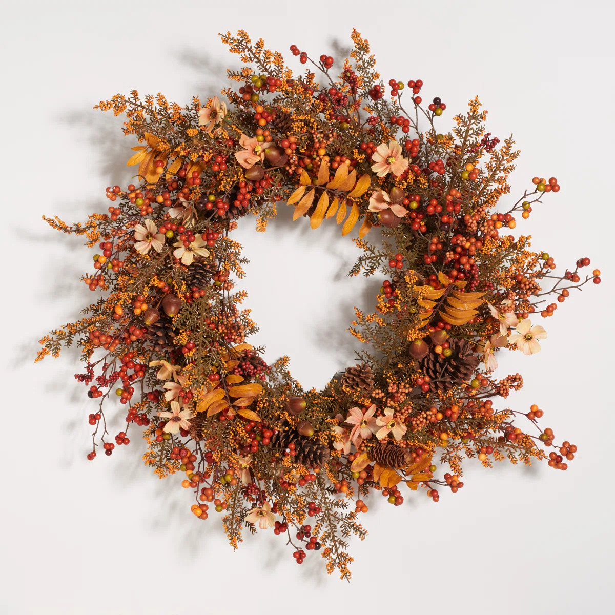 31" PVC & PE Blend Wreath | Wayfair North America