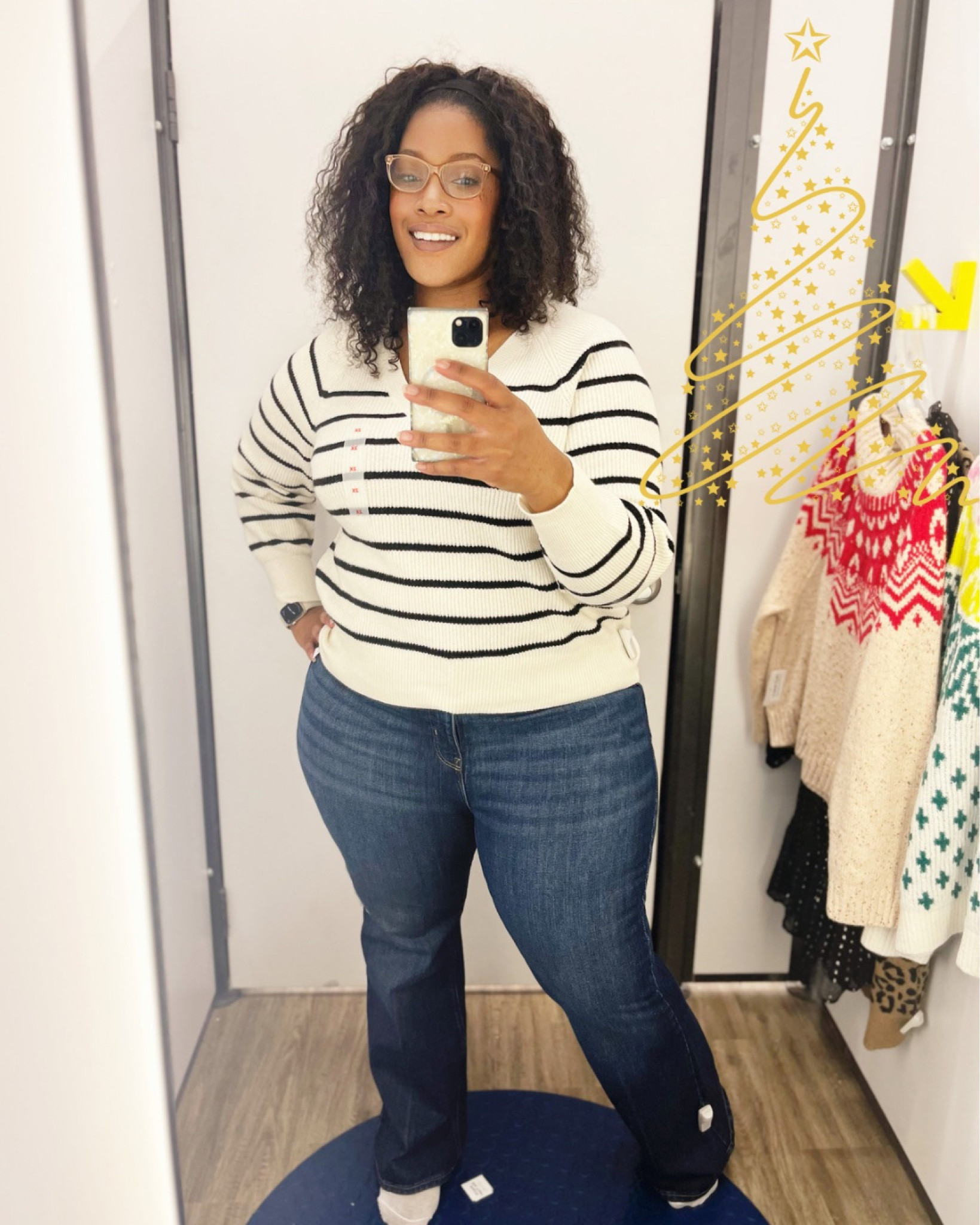 The sweater feels amazing in my skin! No scratchy feeling at all! I love the jeans but size up if you’re hippy because it’s extremely snug in the hip area! #sweater #sweaterweather #sweateranddenim #plussizefashion #curvyfashion #sweaters

#LTKHoliday #LTKplussize #LTKfindsunder50