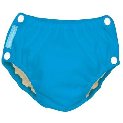 Charlie Banana Reusable Easy Snaps Swim Diaper, Blue Turquoise (Assorted Sizes) | Target