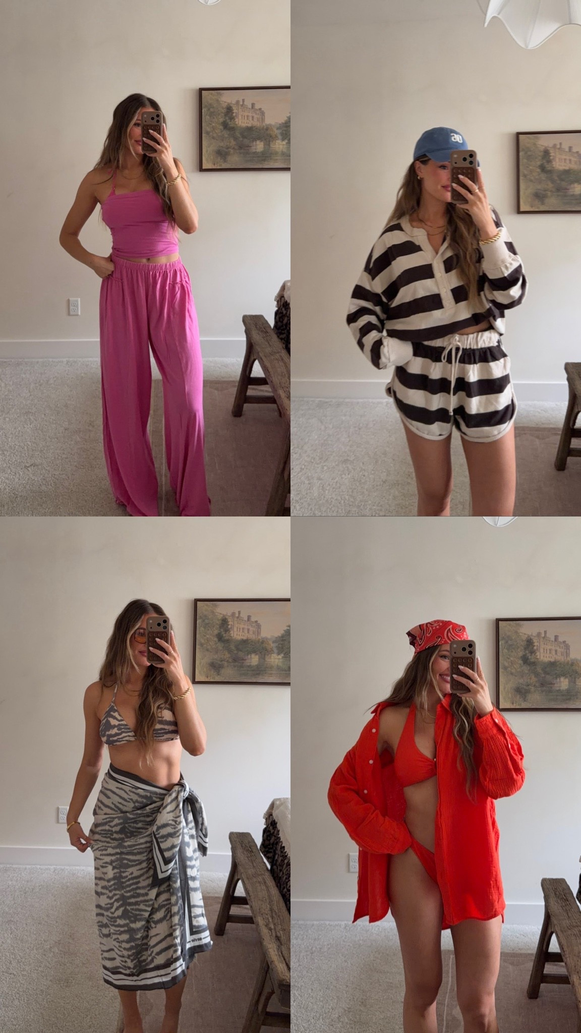 Vacation and summer outfit ideas from @Aerie! I’m in size M in all of the bikinis, size S in the pink set and size M in the striped set! #AerieREAL #AeriePartner

#LTKootd #LTKSwim #LTKTravel