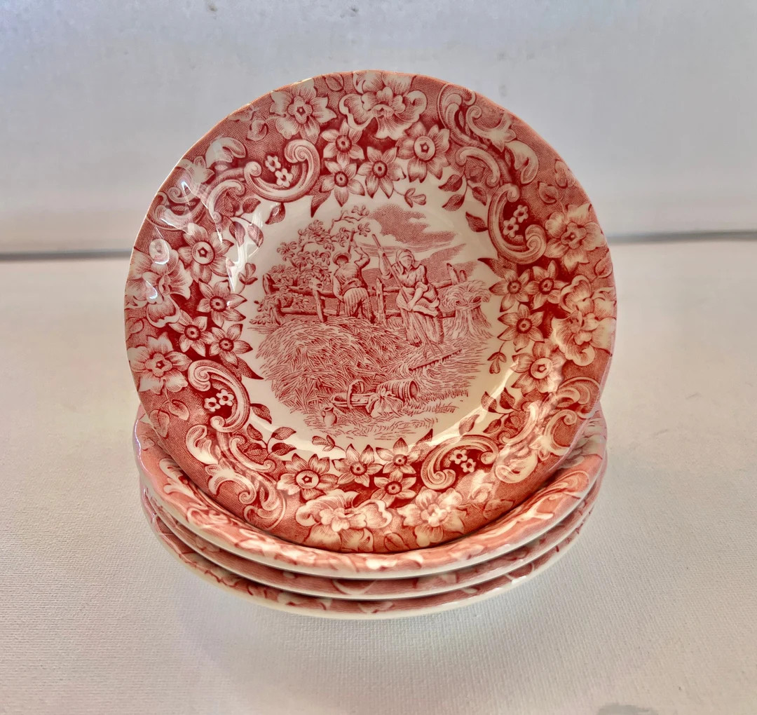 Vintage Set of 4 Red River Ironstone Bowl 17th Century England.farm House , Cottage Style - Etsy | Etsy (US)