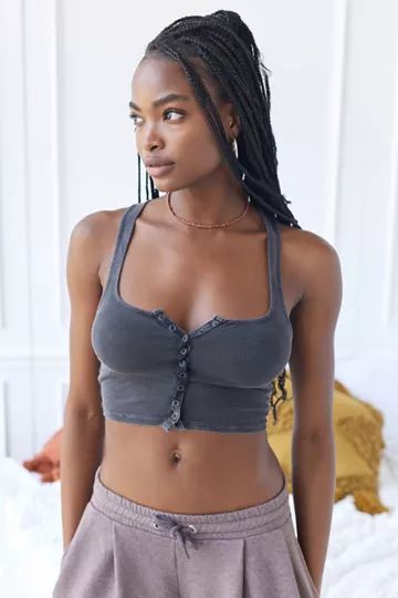 Out From Under Gael Snap Button Top | Urban Outfitters (US and RoW)