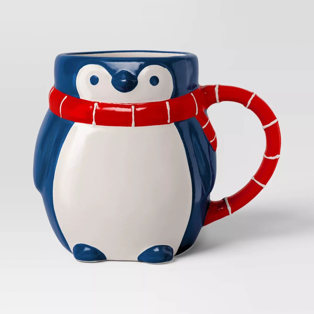 16oz Christmas Earthenware Figural Penguin Mug - Wondershop™ | Target