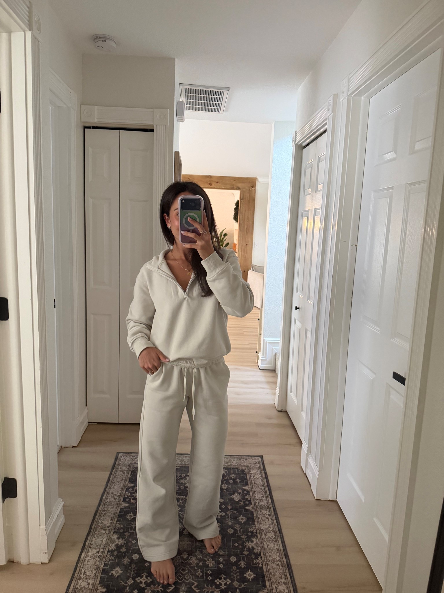 New CRZ yoga fleece set on sale for cyber monday, size medium top + small bottom (could’ve done an XS). Color milky white! 

#LTKootd #LTKSaleAlert #LTKCyberWeek