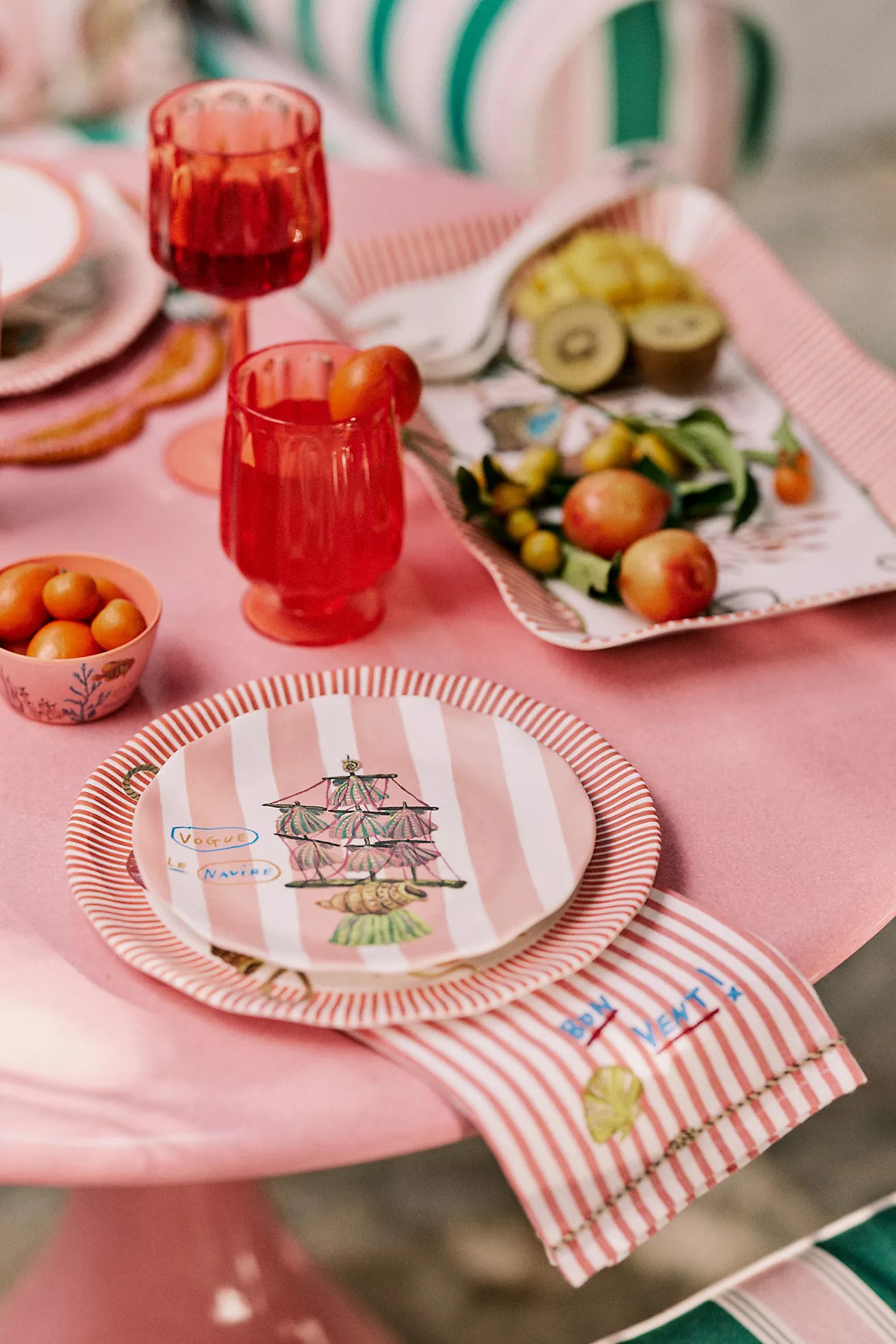 Nathalie Lete By the Sea Melamine Dessert Plate | Anthropologie (US)