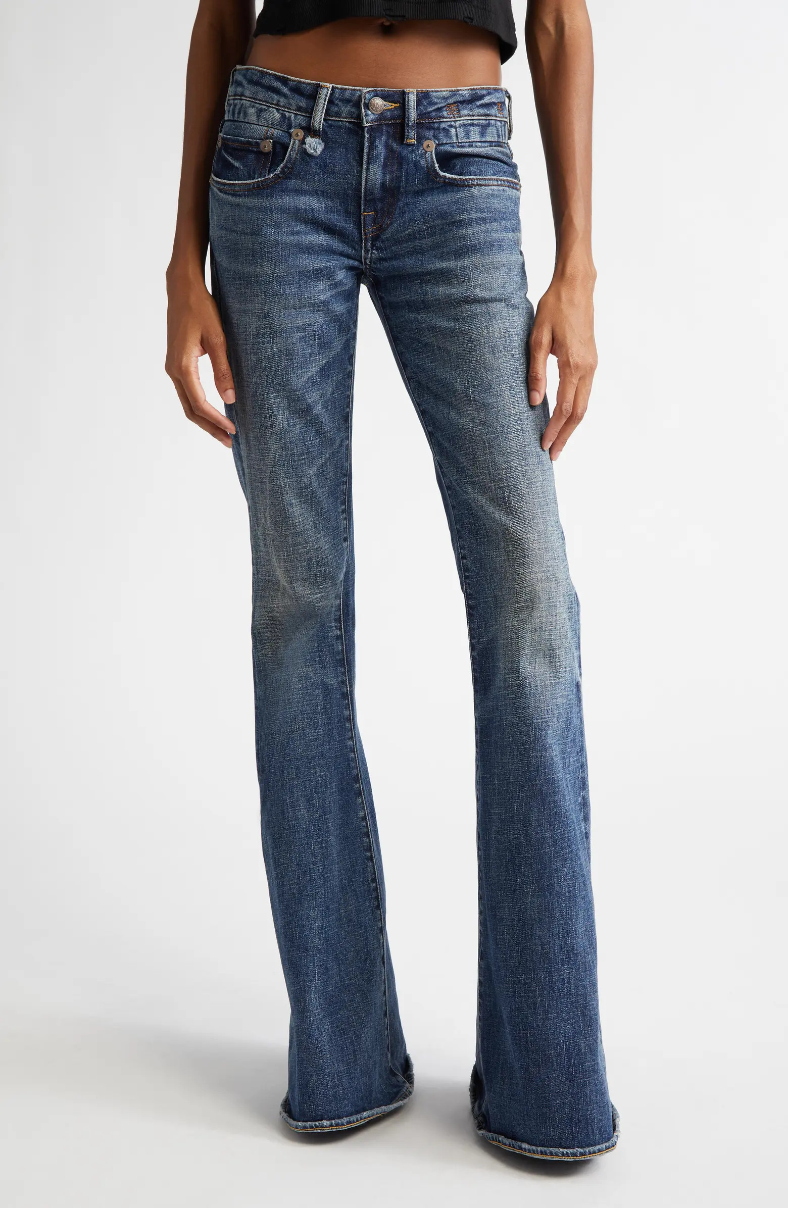 Overflow Boyfriend Flare Jeans | Nordstrom