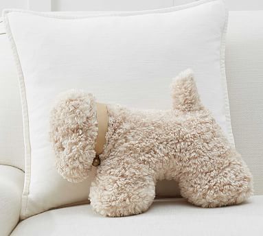 Doodle Faux Fur Dog Pillow | Pottery Barn (US)