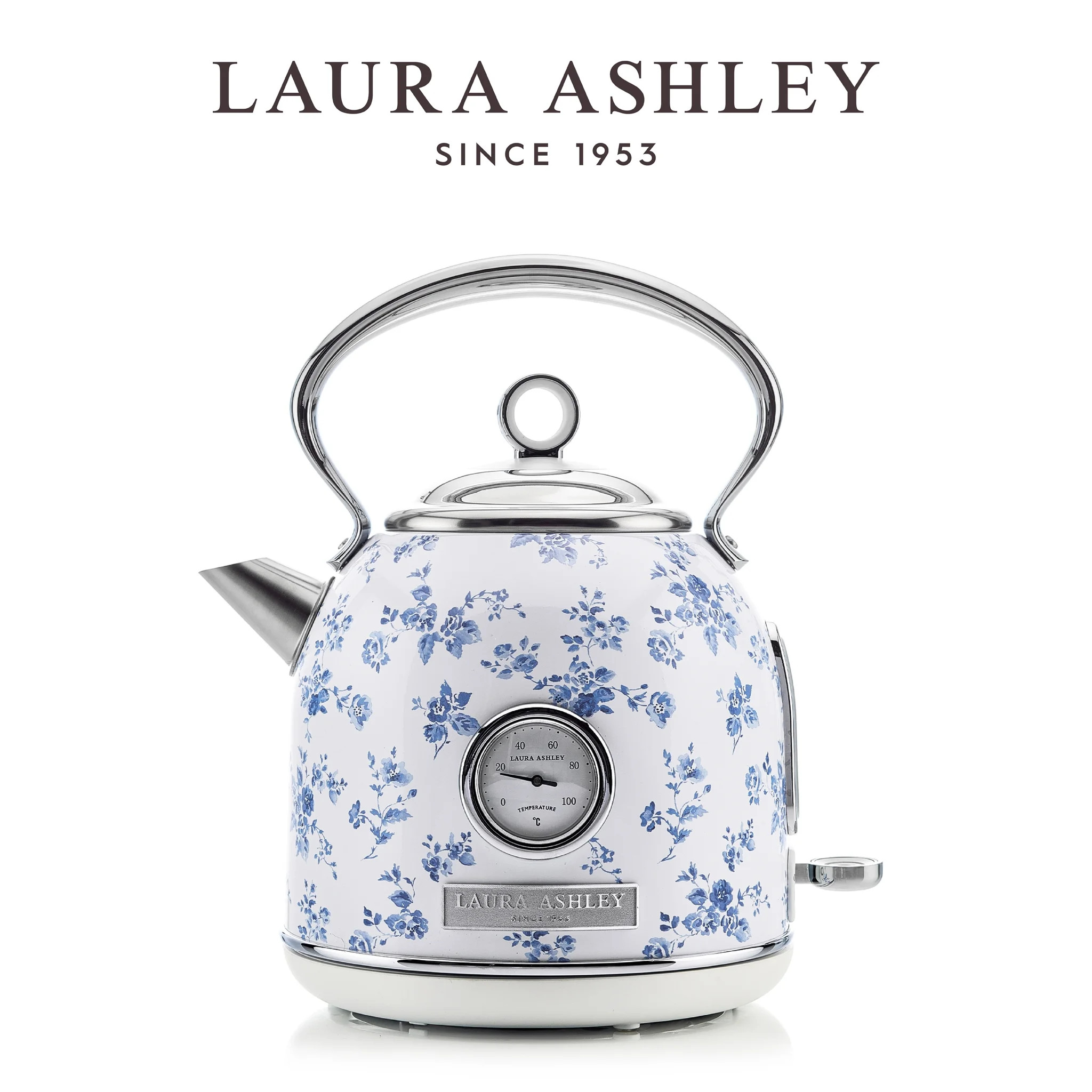 VQ Laura Ashley SS 1.7L Dome Kettle, China Rose | Walmart (US)