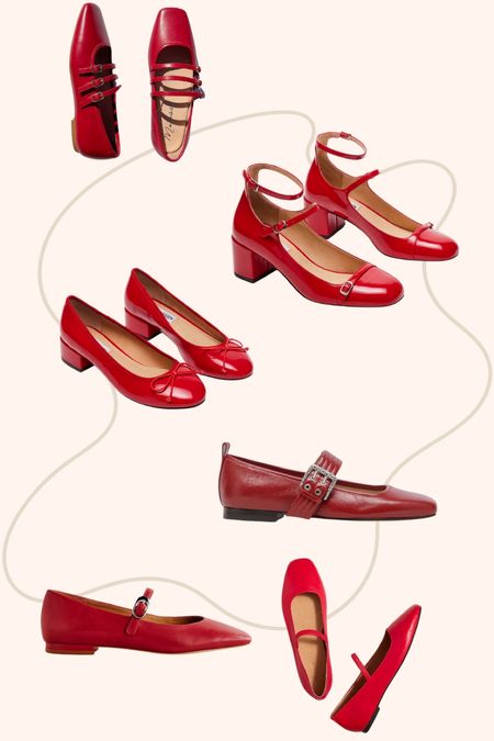 Spring 2024 / Summer 2024 Shoe Trend: Red Mary Janes - Parisian French style inspiration. Socks with shoe trend 

#shoes #springtrends #red #maryjanes #summer 

#LTKshoecrush #LTKworkwear #LTKSeasonal