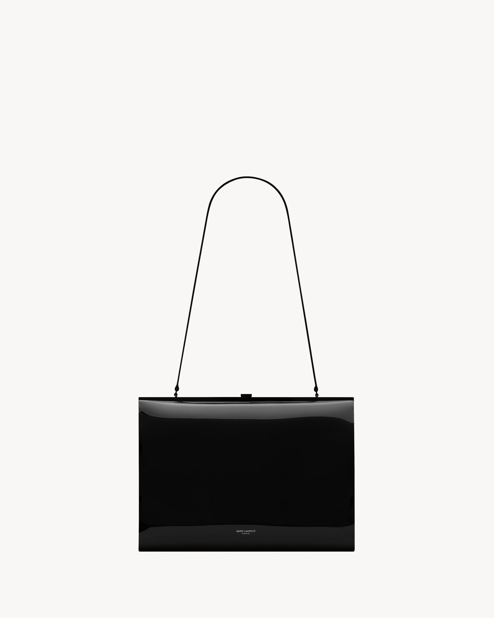 shoulder bag with embossed SAINT LAURENT PARIS signature, featuring a sliding clasp closure and l... | Saint Laurent Inc. (Global)