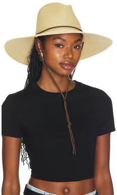 Brixton Mitch Packable Sun Hat in Tan from Revolve.com | Revolve Clothing (Global)
